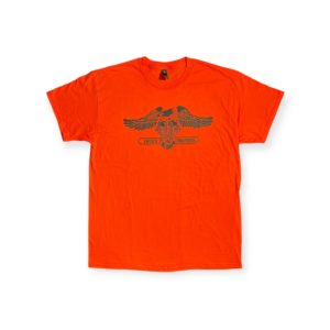 オールドスクール、フリスコ チョッパーズロゴTシャツ　オレンジ、ブラック