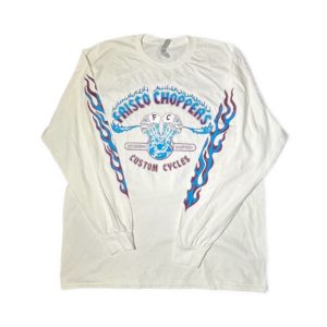 Frisco Choppers Flaming Skull Blue＆purple 限定　Long Sleeve